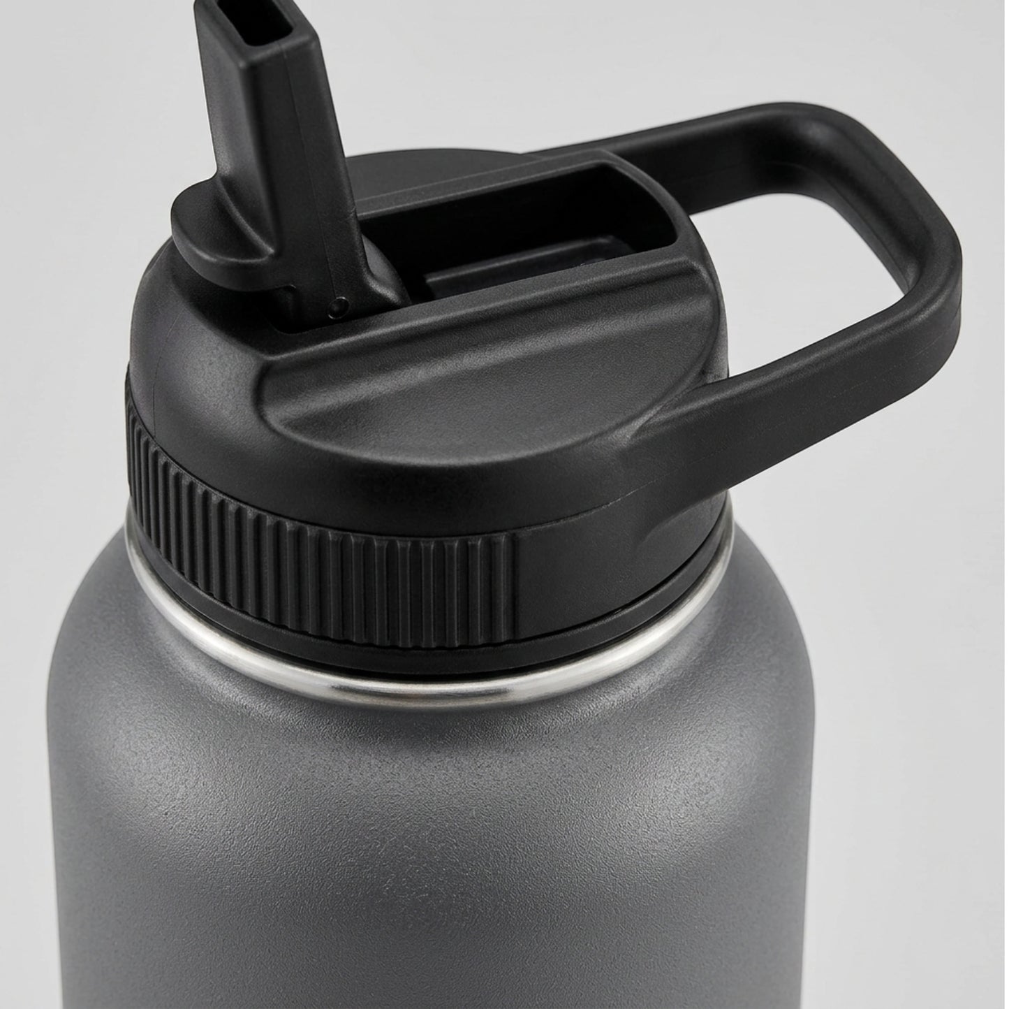 Ygbvf Straw Lid Insulated Sport Bottle Graphite 32 oz