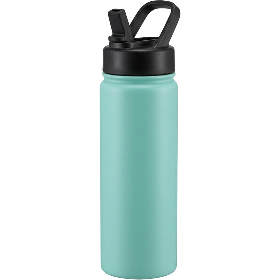 Ygbvf Slim Vacuum Sports Bottle with Flip Straw Lid 24 oz Seafoam