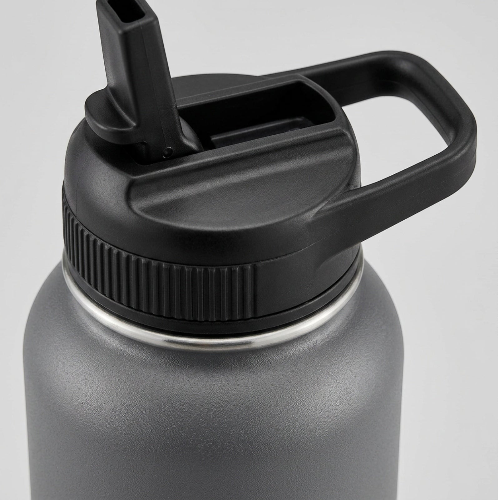 Ygbvf Straw Lid Insulated Sport Bottle Graphite 32 oz